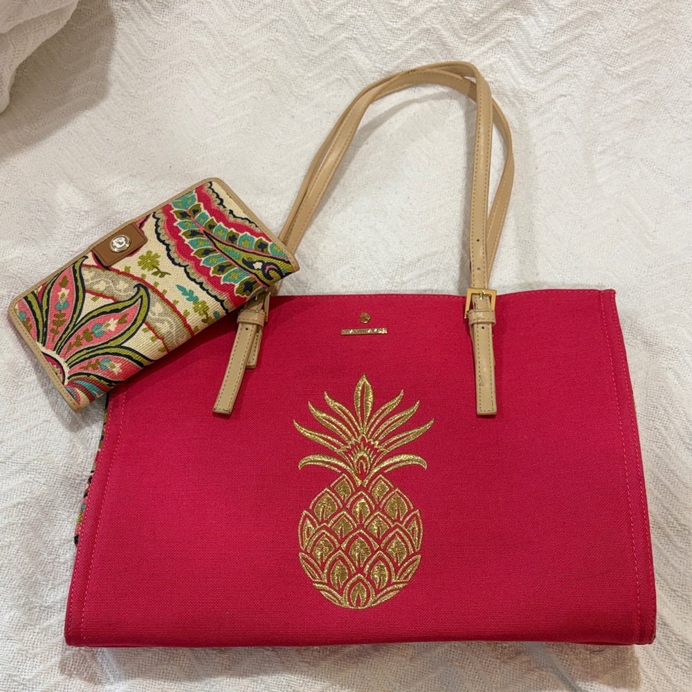 Spartina 449 Beach Tote w/ Matching Wallet